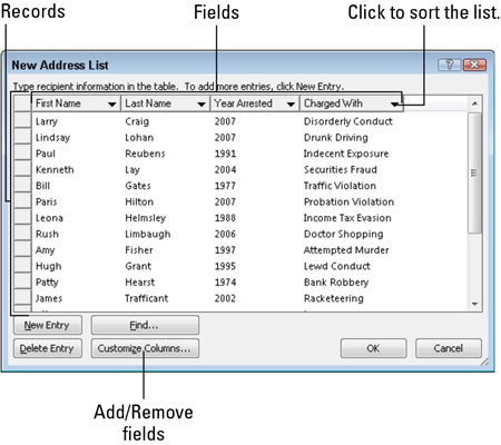 mail merge word 2010