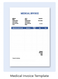 Medical Invoice Template - LetterHUB