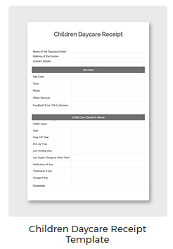 Daycare Receipt Template Free from letterhub.com