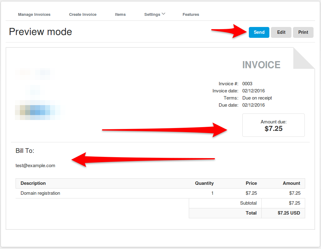 preview paypal invoice