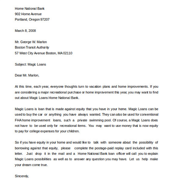 Business Sales Letter Format Template Word Doc
