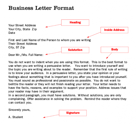 Free Business Letter Writing Template - LetterHUB